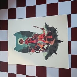 4 by 6 print of Black Panther characters